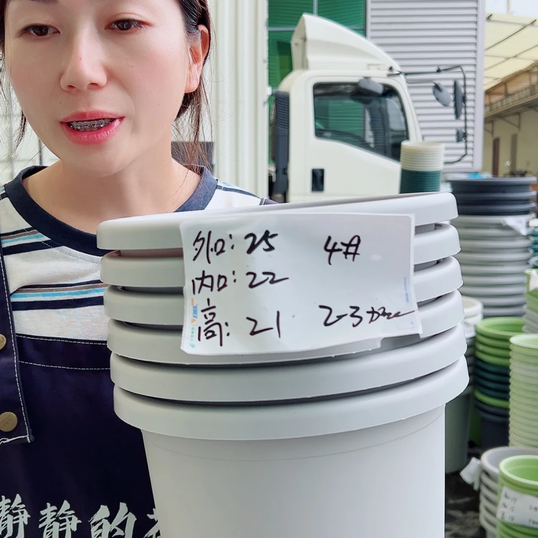 瑕疵四季盆4#灰白6个无托