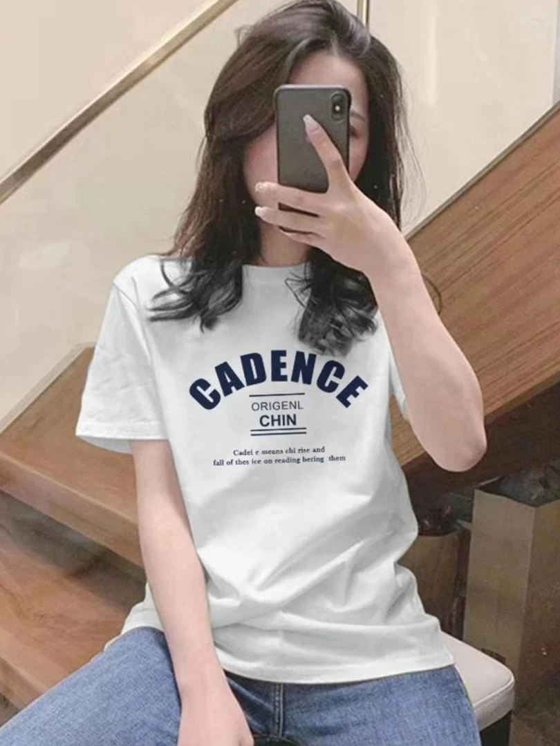 【CHIN】 2025夏季新款时尚潮流情侣款男女圆领休闲短袖百搭T恤