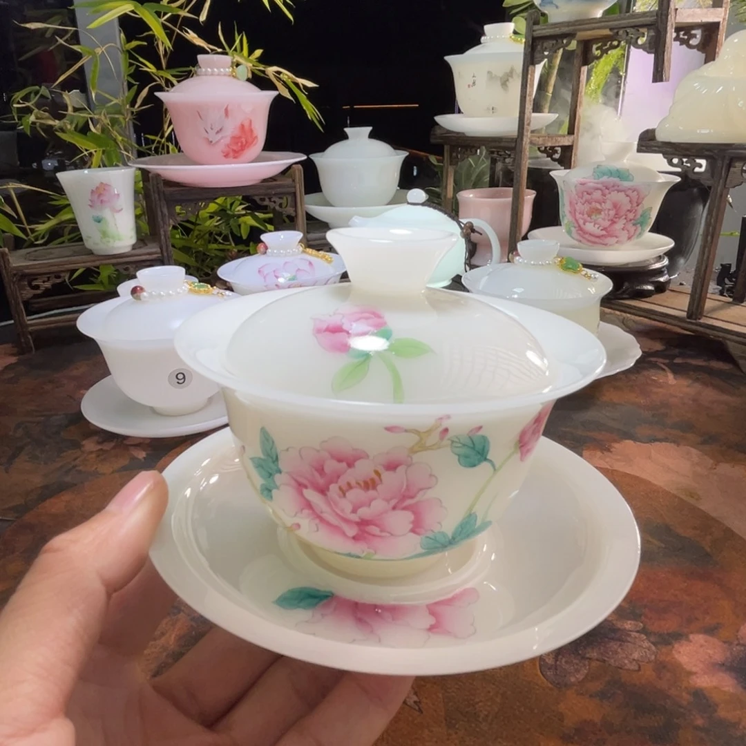 璞玉手绘富贵花开150ml