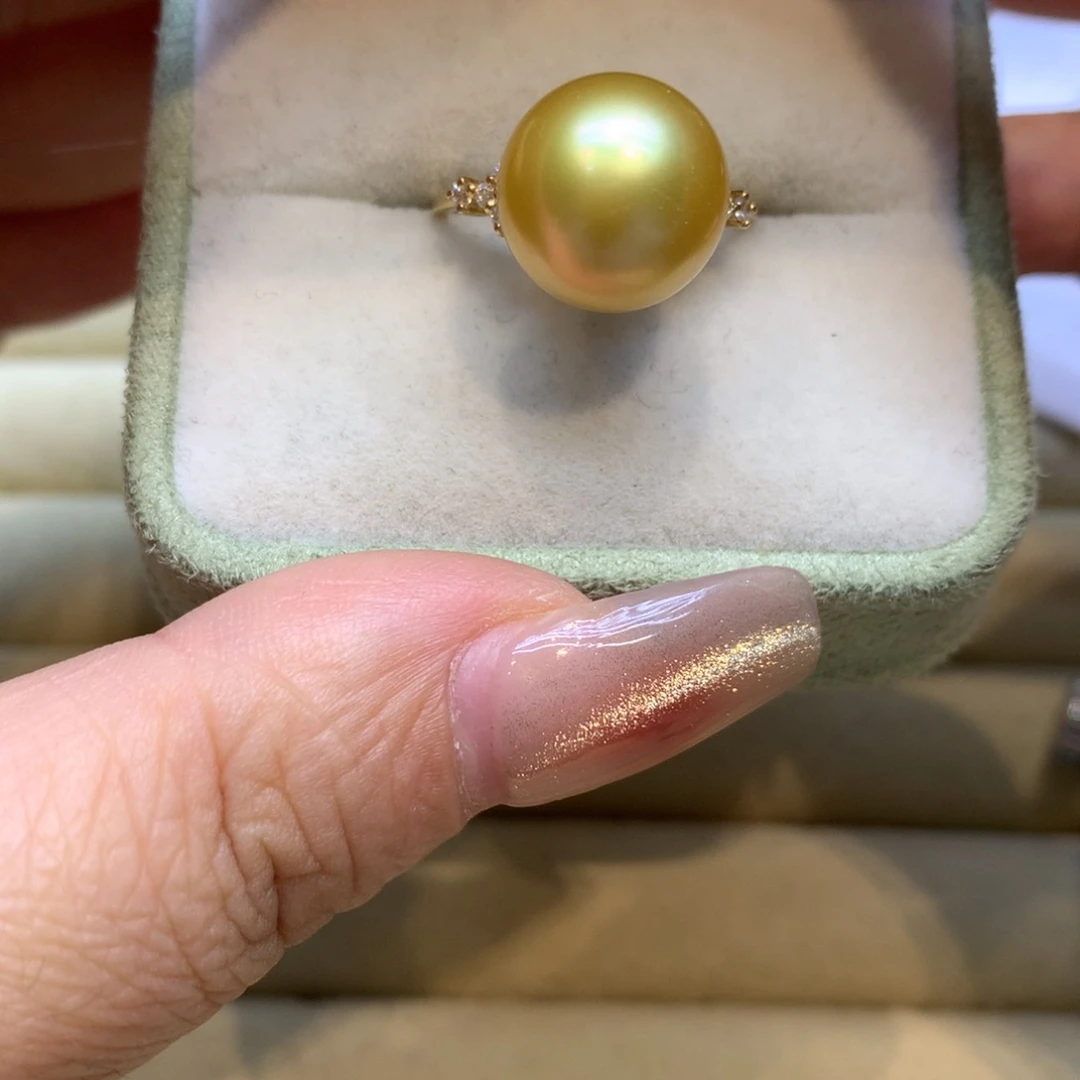 未镶嵌戒指海水珍珠