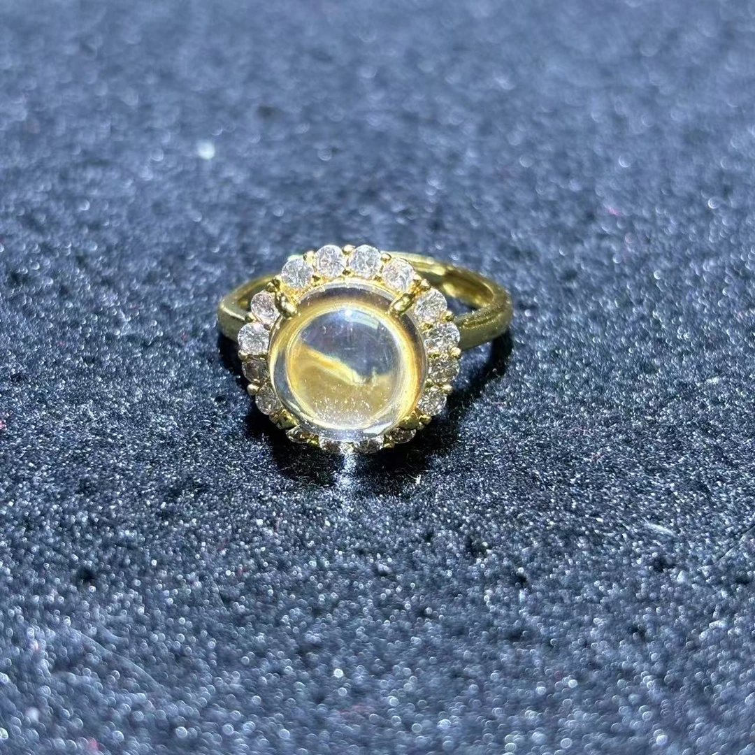 江德洋珠宝CT3975天狼星羽石星晶 水晶白戒指