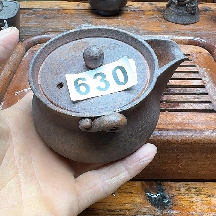 纯手工制作粗陶茶具