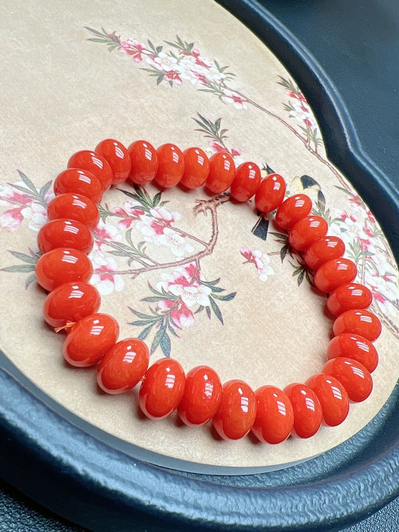 油润 飞碟珠紫血手链 Q258