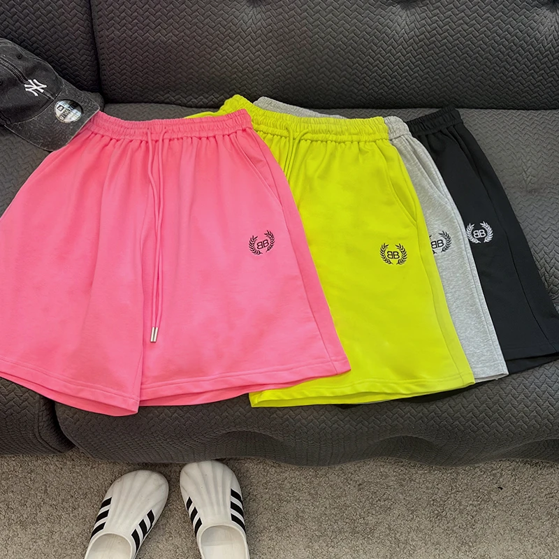 K5338小赖家青少年街头立体口袋休闲裤男大童夏季抽绳潮牌五分裤