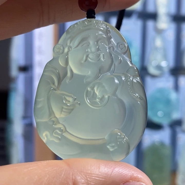 岫玉未镶嵌颈饰吊坠