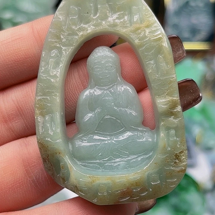 翡翠未镶嵌颈饰挂件