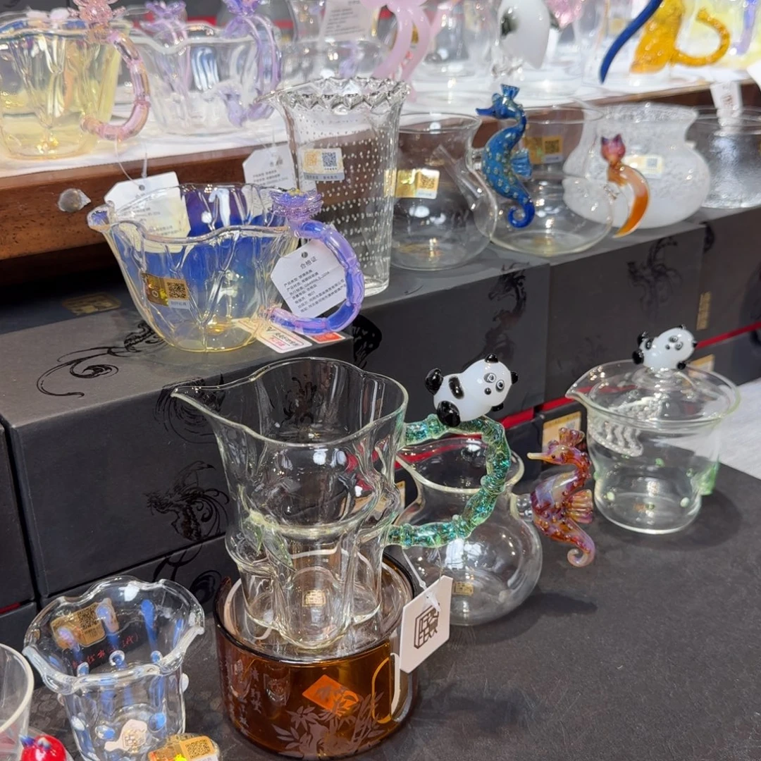 ****姐钢化玻璃晶焱公道杯熊猫公杯