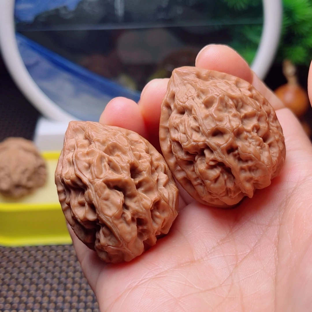 文玩核桃把件火苗40