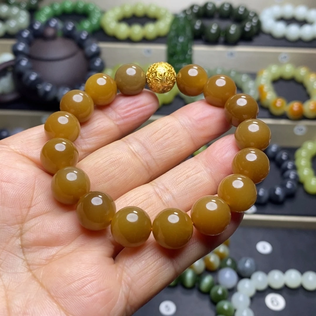 和田玉未镶嵌手串