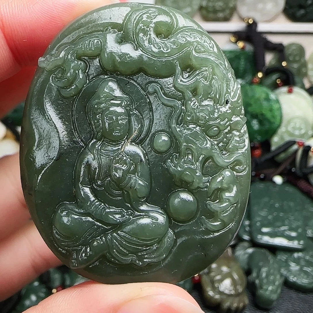 和田玉未镶嵌颈饰