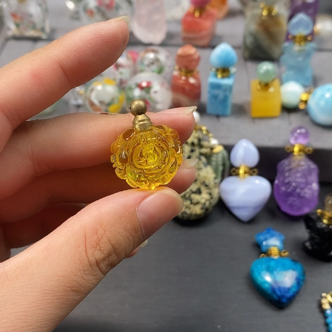 合金查罗石珠宝半成品香水瓶