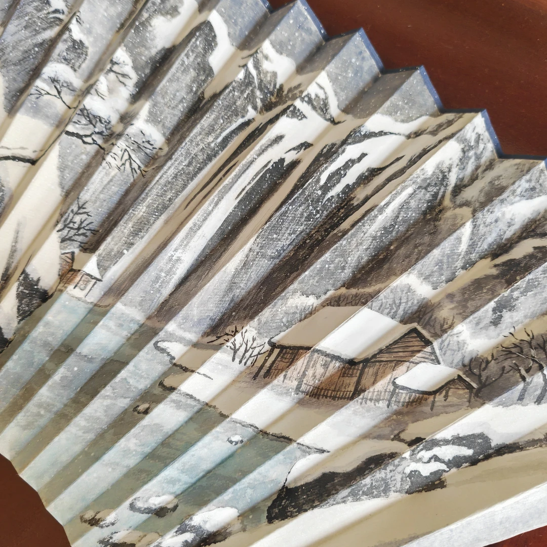 16方山水雪景 背面空白