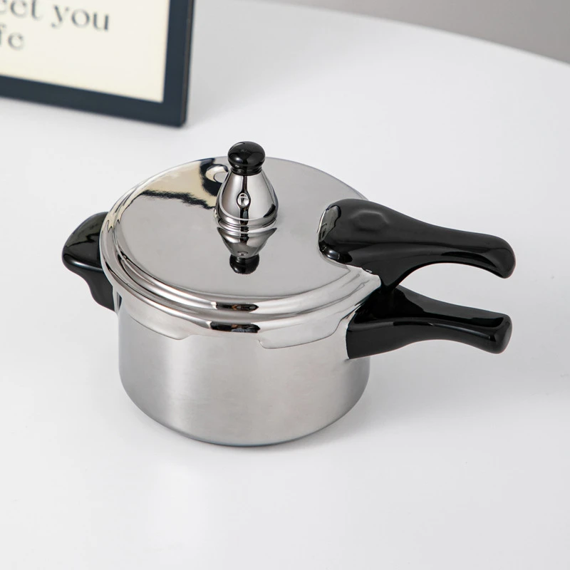 高颜值陶瓷烟灰缸网红高压锅烟盅办公室家用客厅烟缸防飞灰可爱