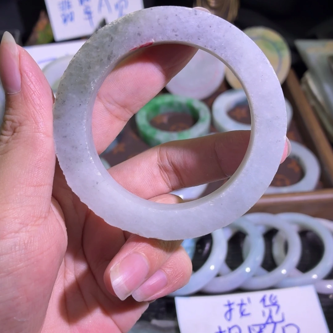 定制翡翠未镶嵌翡翠A货毛胚手镯定制