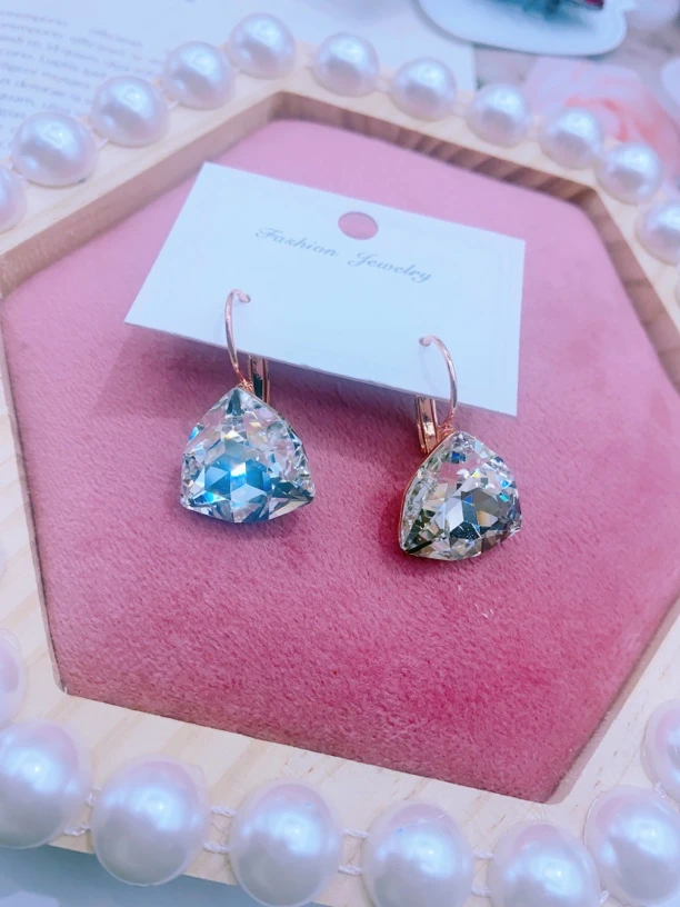 合金玻璃耳饰 ah koz halkimiz 粉送福利