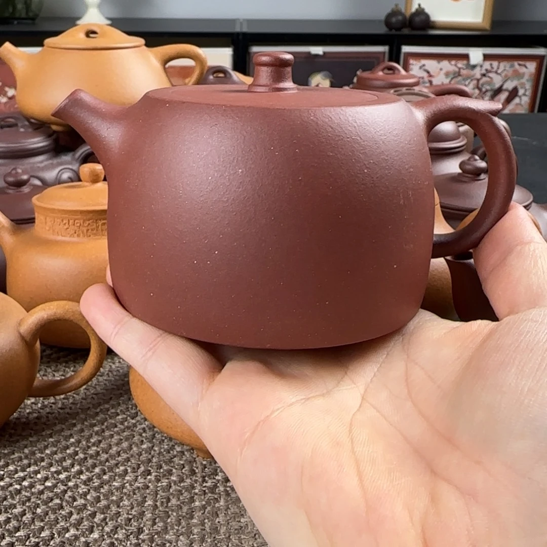 埃***基茶壶紫砂微瑕镜铎