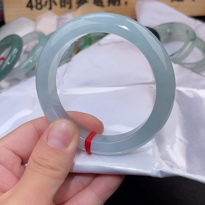 翡翠未镶嵌手镯手镯-22