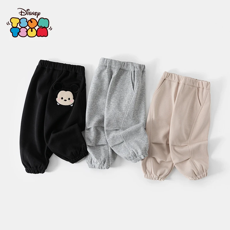 Disney/迪士尼25年春秋新款男女童宝宝百搭户外潮流长裤