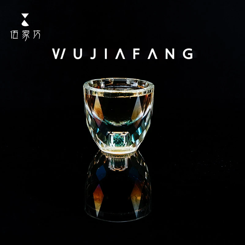 伍家坊高档功夫水晶茶具套装家用耐热喝茶透明茶杯杯子