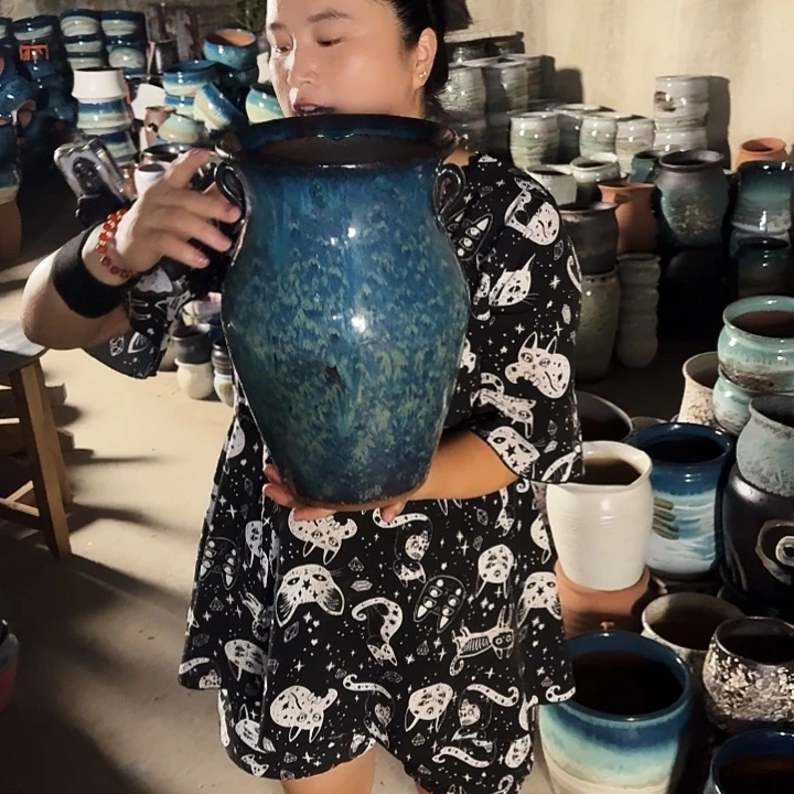 口20高32瑕疵一个盆子。