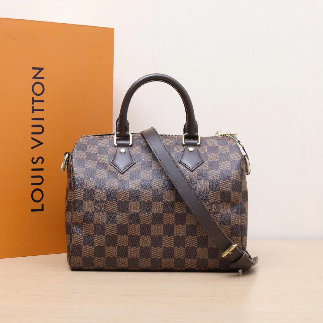 95新 LouisVuitton/路易威登 【娇】Speedy 25 配肩带 705400
