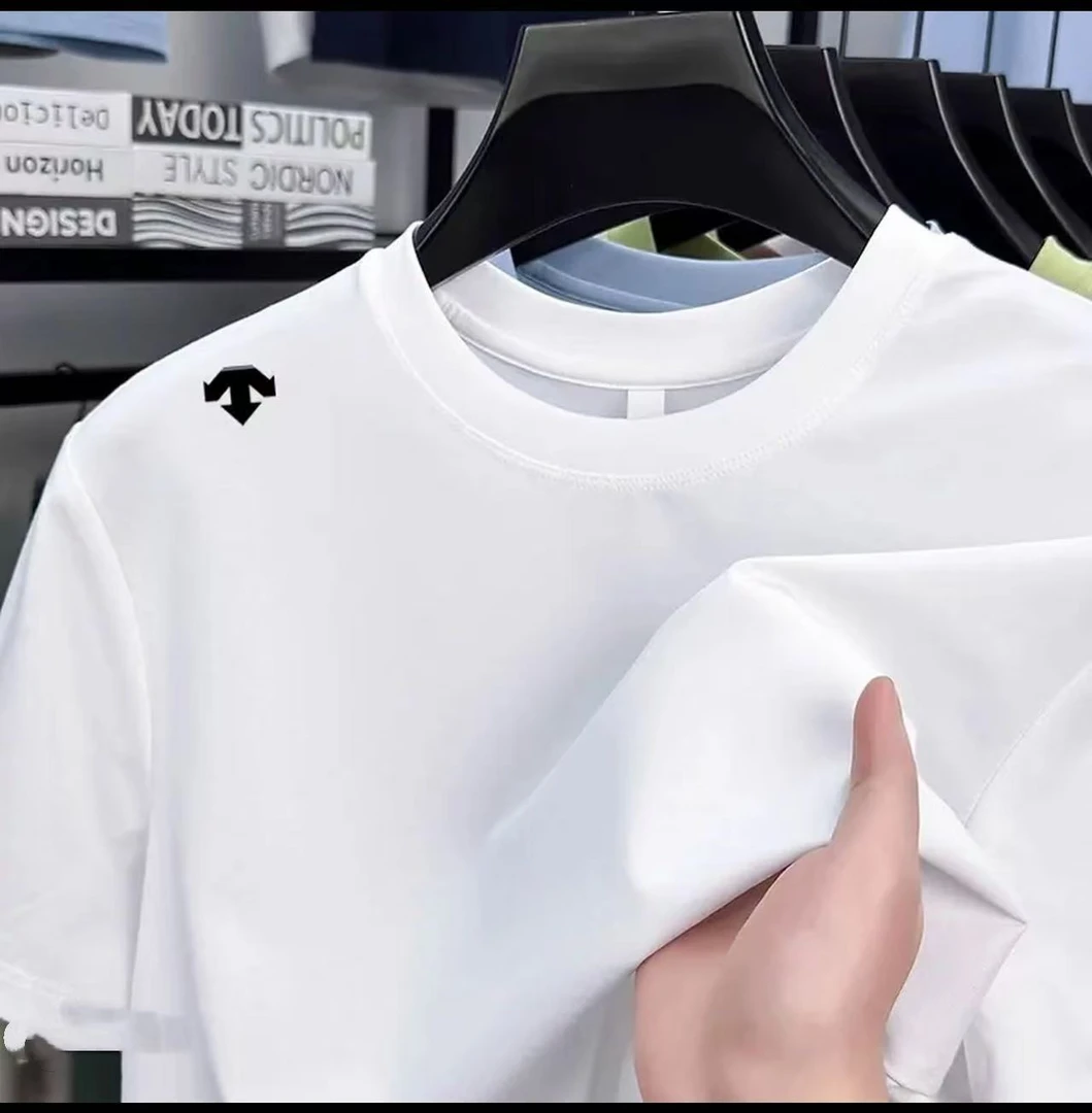 jj【专卖店】轻奢高端迪家男士夏季纯棉T恤圆领上衣