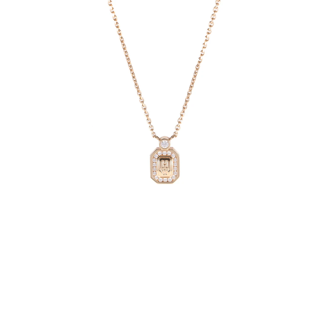 99新 Harry Winston/海瑞温斯顿 【柳柳活动】玫瑰金 HW项链 小号