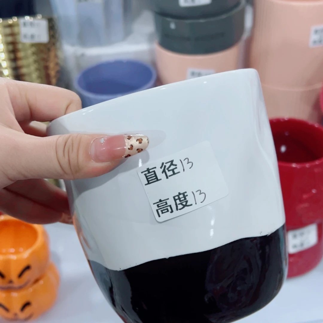 有孔，陶瓷花盆满10米包邮发货