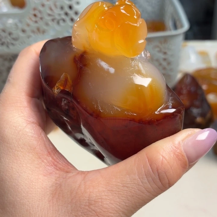 玛瑙/玉髓未镶嵌吊坠(不含链)