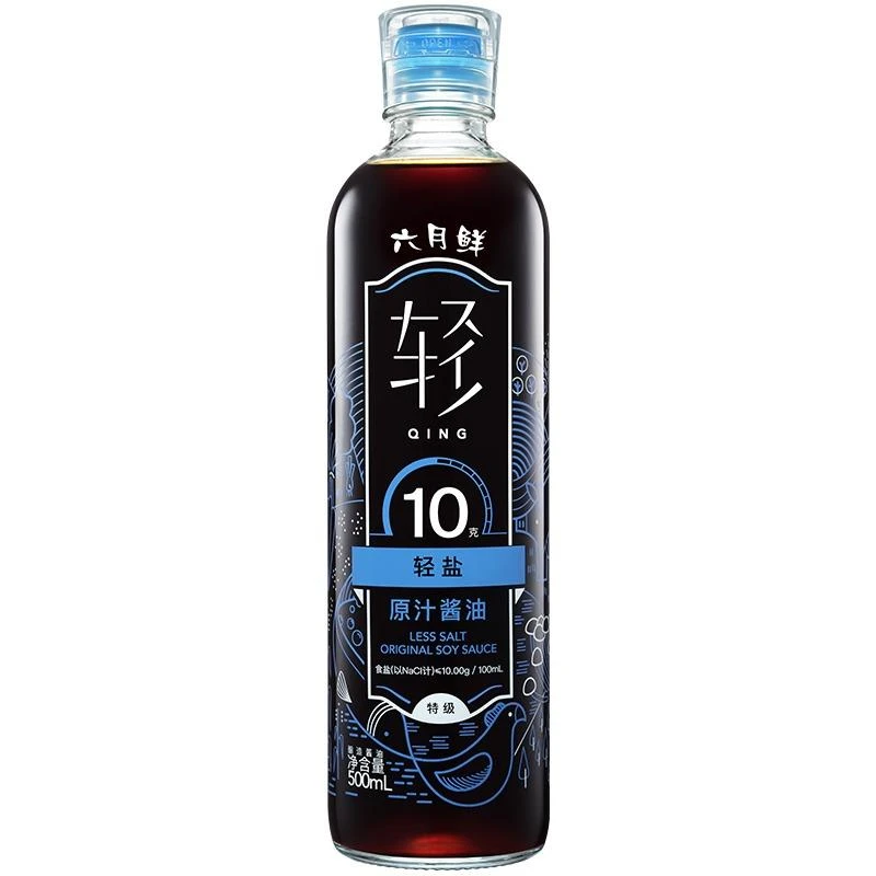 欣和六月鲜·轻轻盐原汁酱油盐生抽零防腐剂