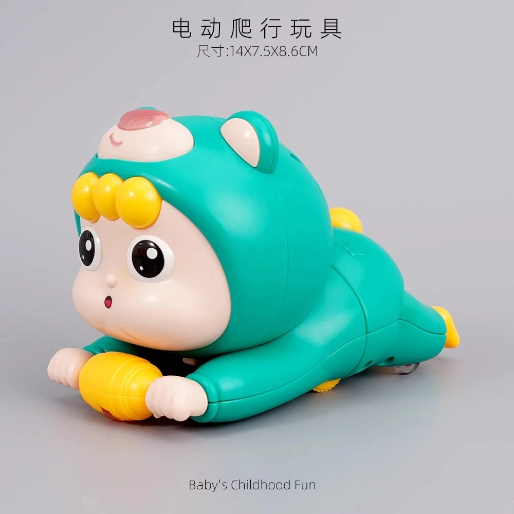 抬头练习学爬电动玩具0-1引导抬头训练早教益智