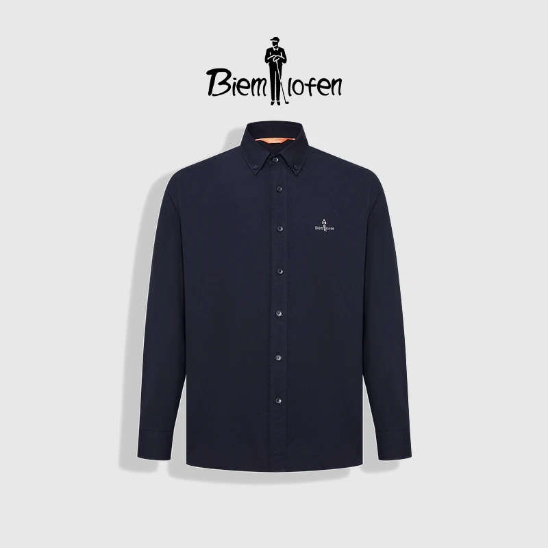 【升级牛津纺】比音勒芬2025男士衬衫通勤休闲长袖衬衣