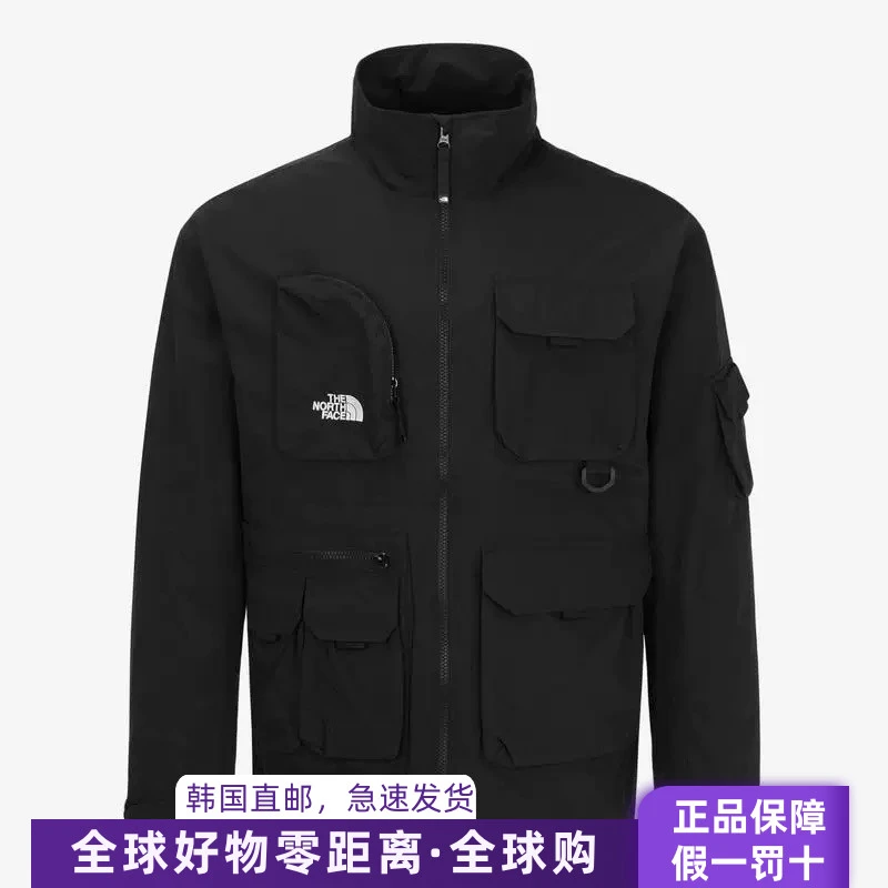 THE NORTH FACEC春秋立领夹克多口袋防风防水外套男女款立领3BR04