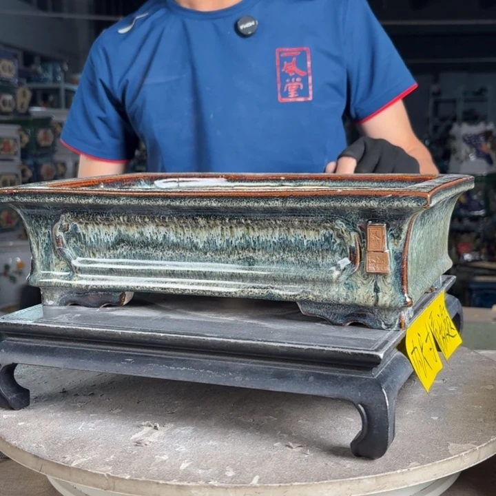 一风堂石湾花盆 内29*19*7