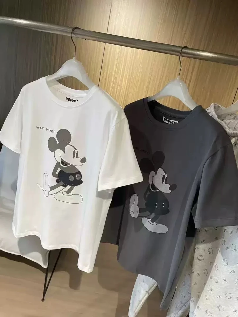 《勾脚的米奇  》 PEPPER  夏季短袖 339 林夏.韩系seoul