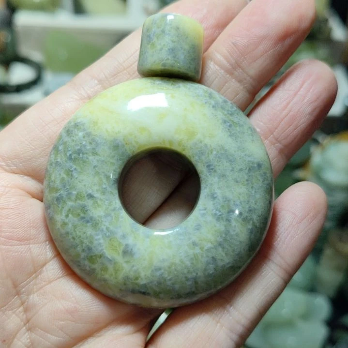 岫玉平安扣未镶嵌