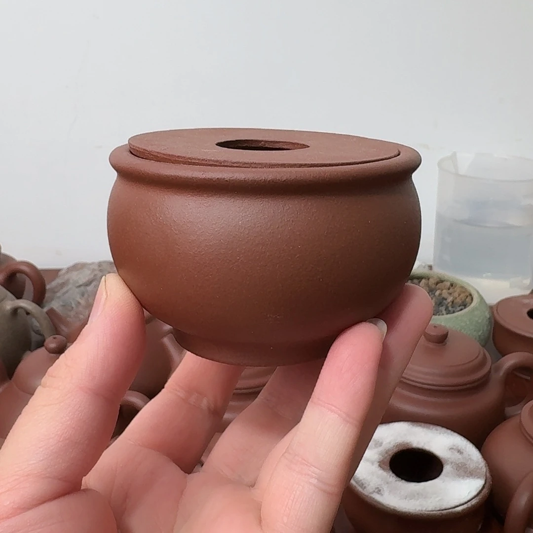 紫砂茶壶120cc紫泥半手主人杯