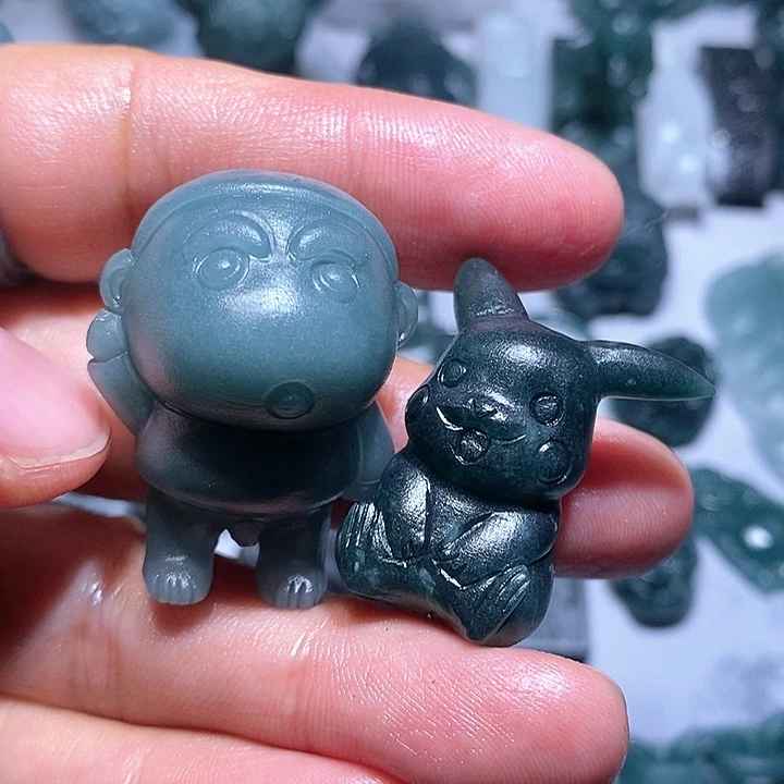 定制翡翠未镶嵌龙****毛