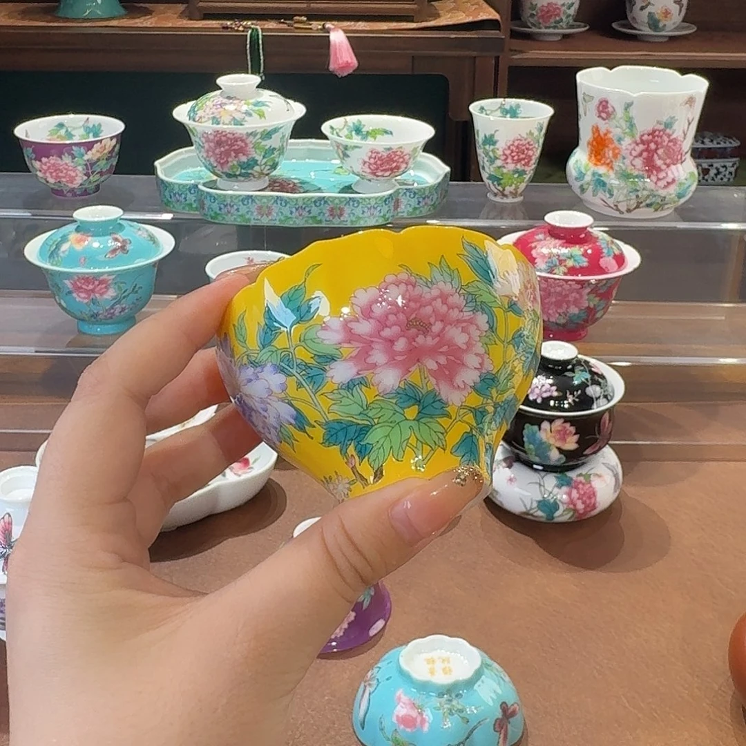 珐琅彩主人杯茶具系列