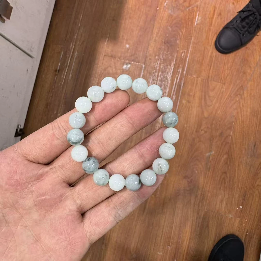 天然A货翡翠手串-c010-卡9-10mm--多样性发一