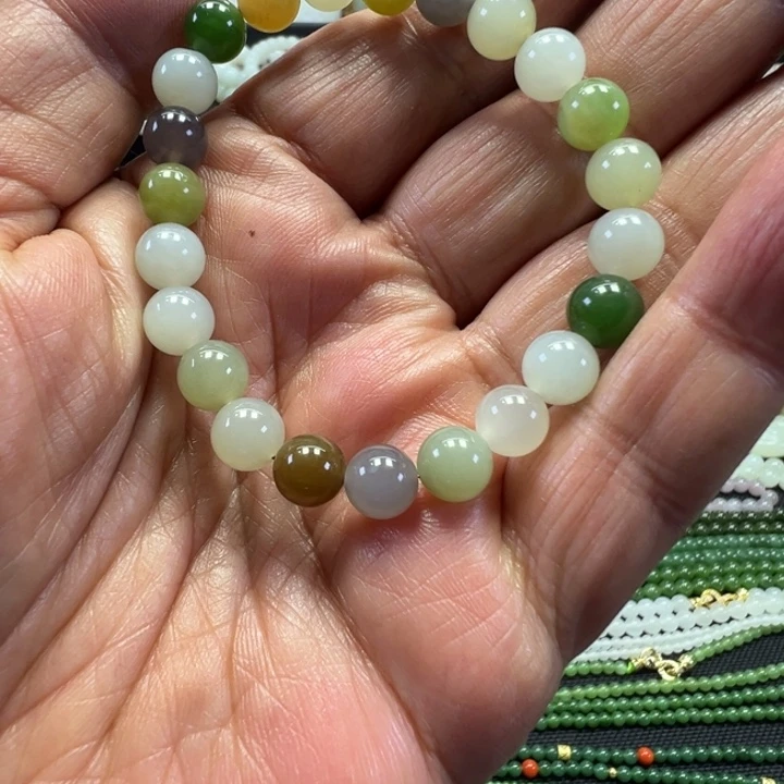 和田玉未镶嵌套链