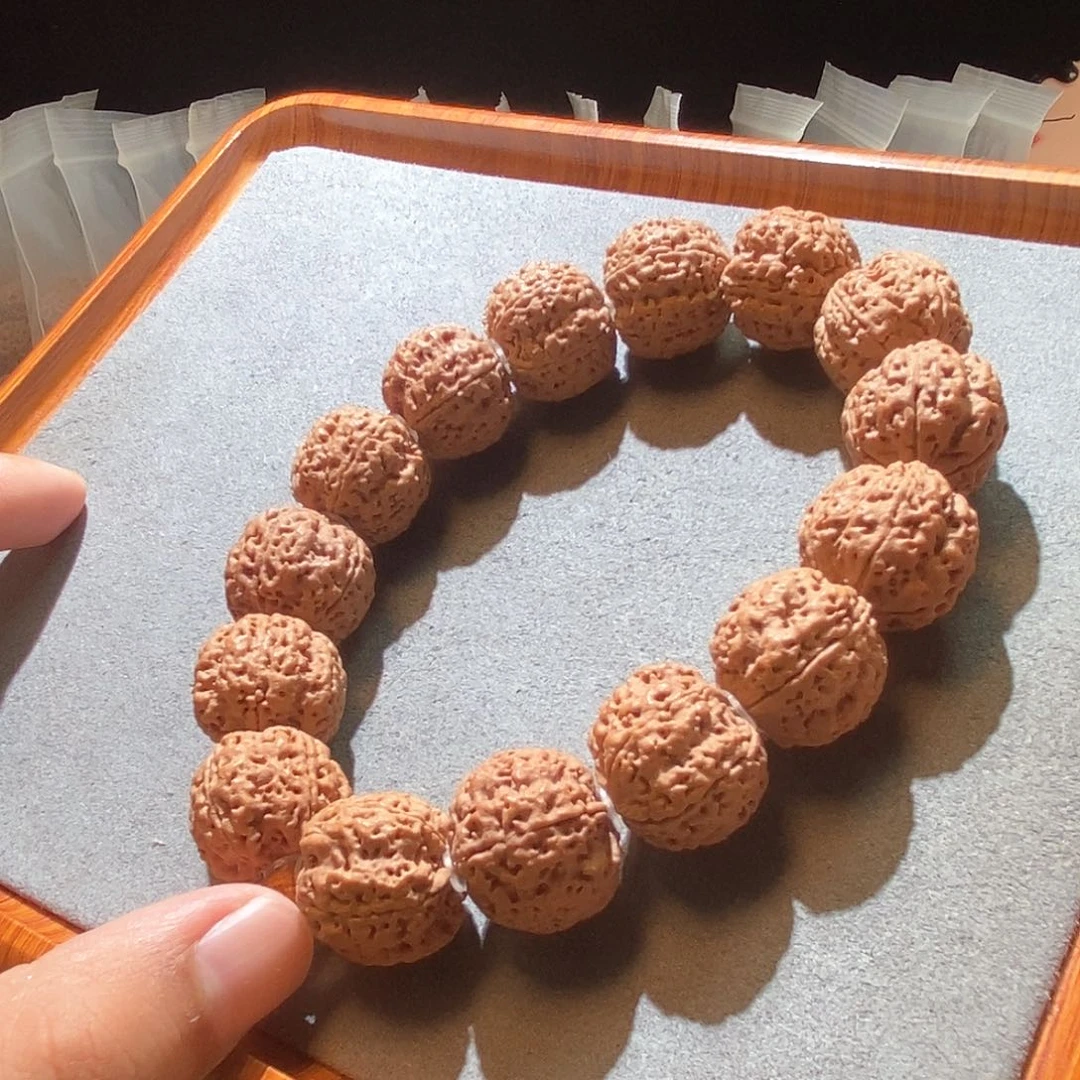吊坠金刚菩提头货促进满肉双龙梅花21mm