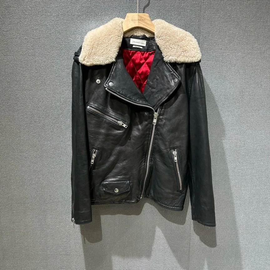 99新 maje ISABEL MARANT ÉTOILE（pm）皮衣 36码/1330