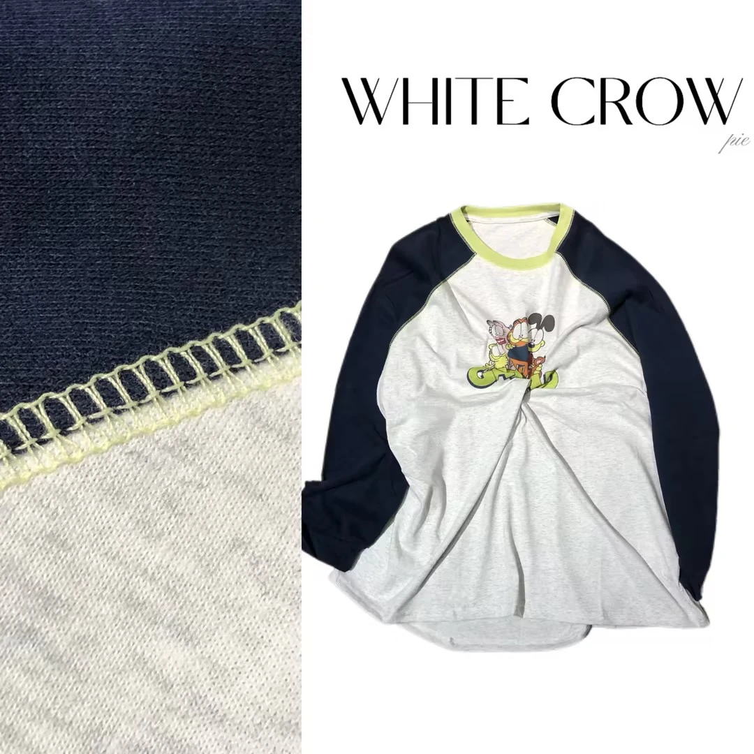 【咖啡猫】插肩长袖T 7293