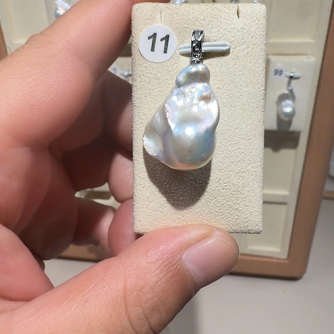 颈饰合金淡水珍珠