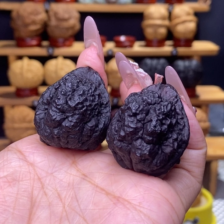 文玩核桃把件金蟾塔三棱36号35尺