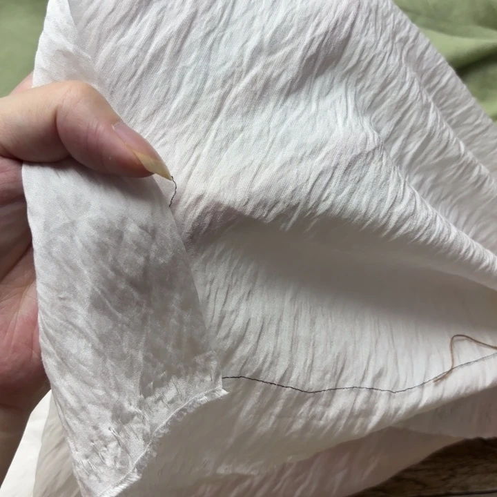 混纺棉白色水波纹1.5米