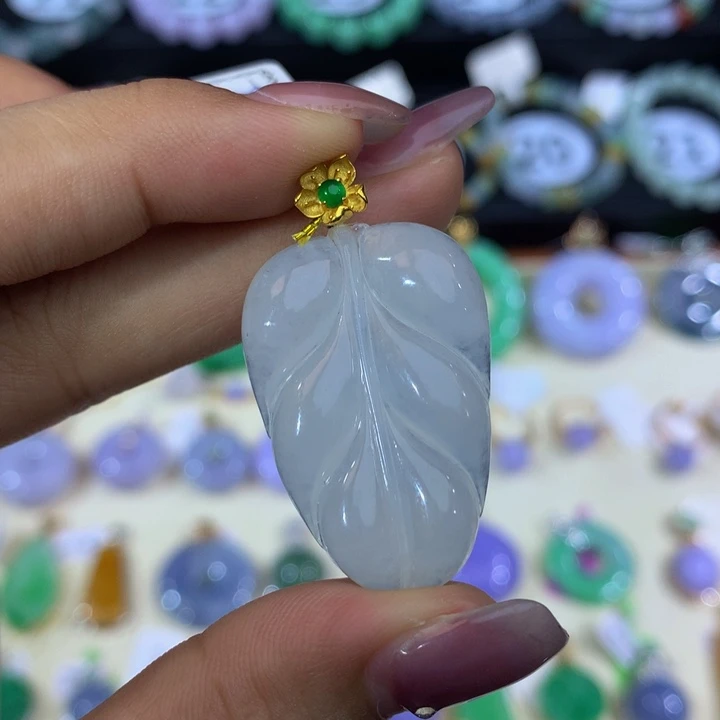 18K金镶嵌手链翡翠翡翠