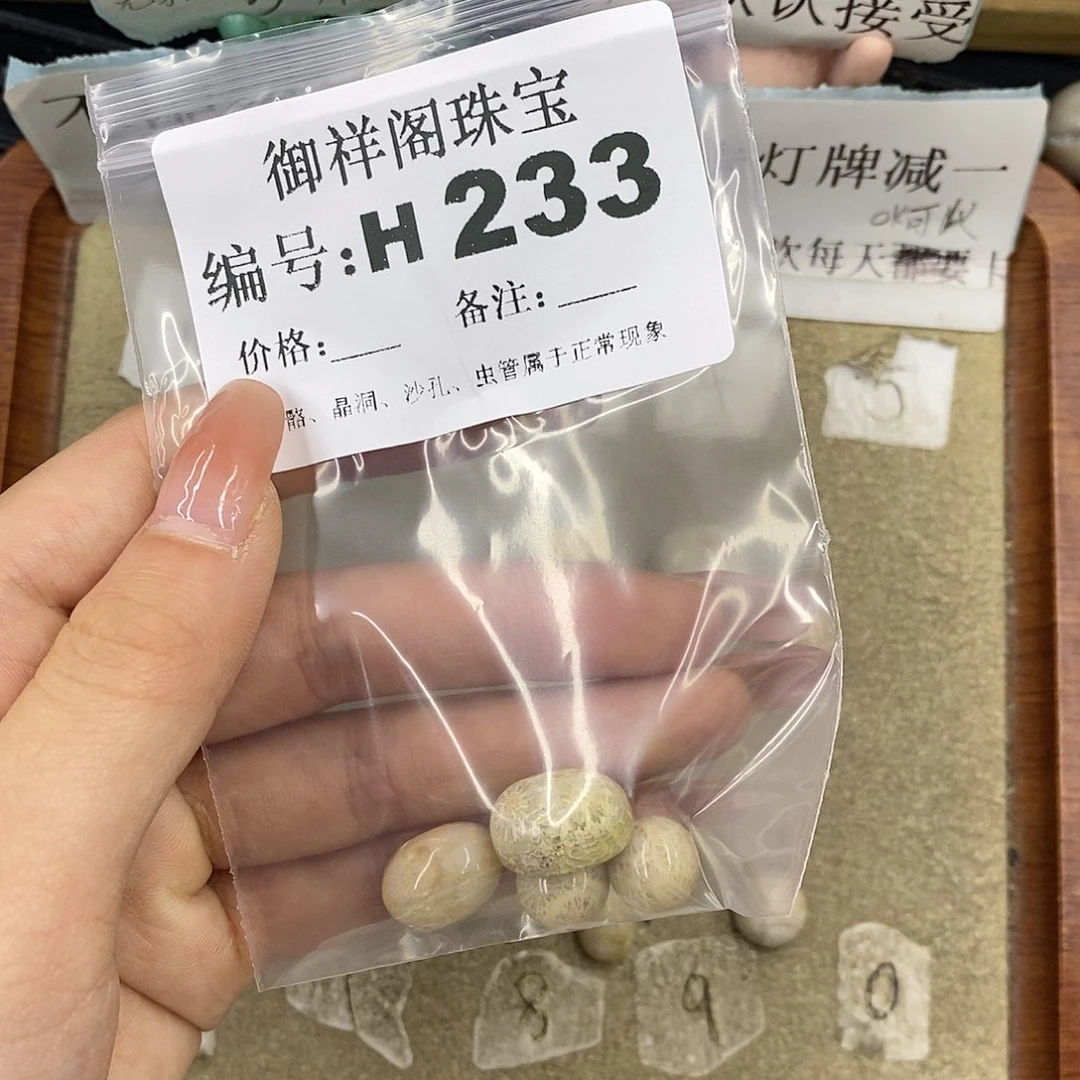硅化珊瑚（珊瑚玉）未镶嵌颈饰F****心