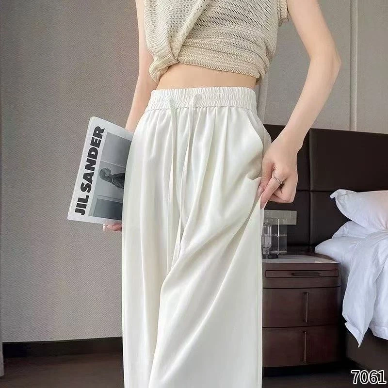 （断码断色福利）9827番外早秋新款垂感显瘦休闲窄版小阔腿山本裤女